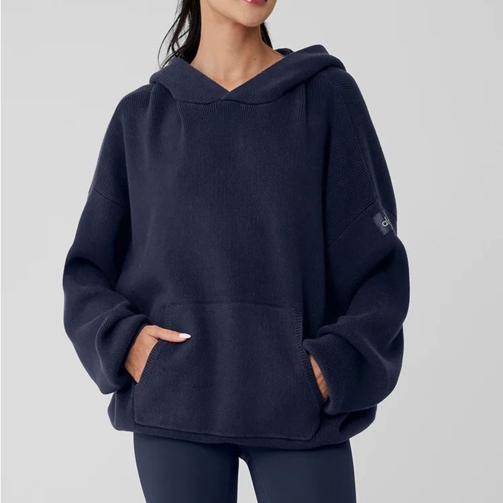 ALO Yoga Navy Blue Hoodie